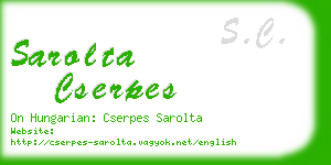 sarolta cserpes business card